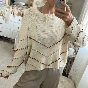 Zara beaded sweater size small